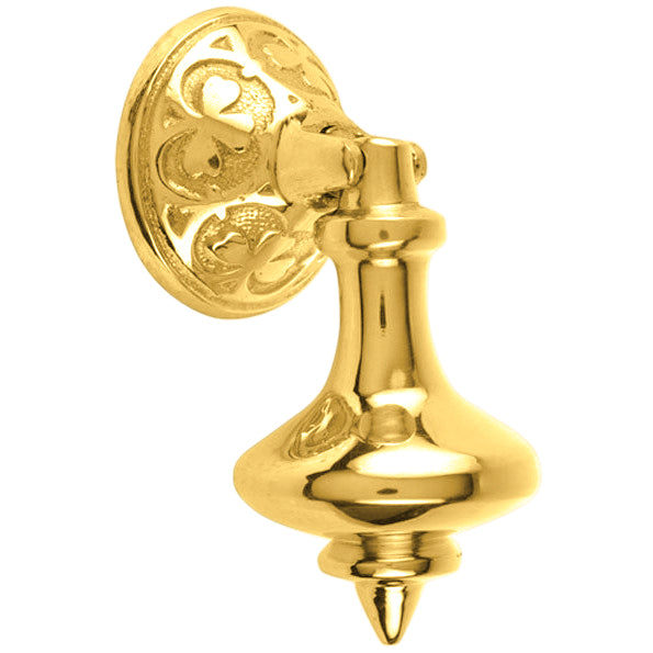3 Inch Solid Brass Clover Drop Pull