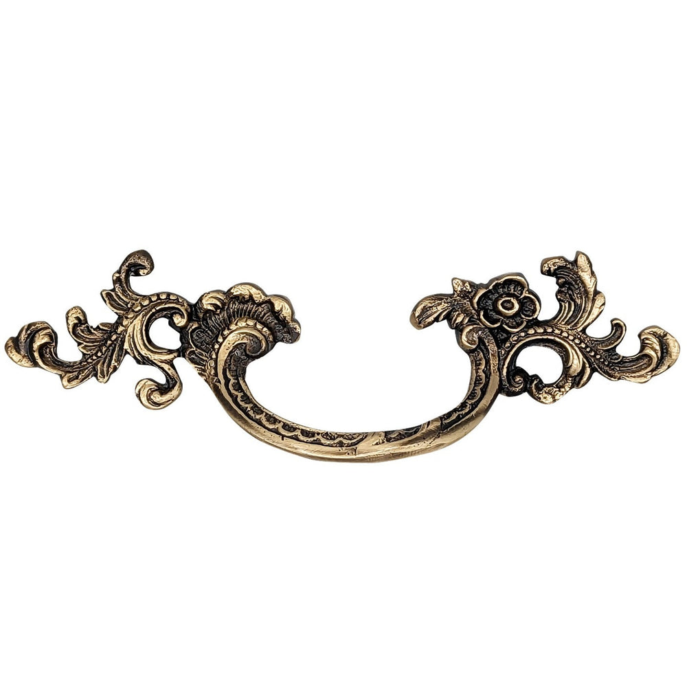 6 1/2 Inch (3.125" c-c) Filigree Rococo Pull (Several Finishes Available) COPPER MOUNTAIN HARDWARE