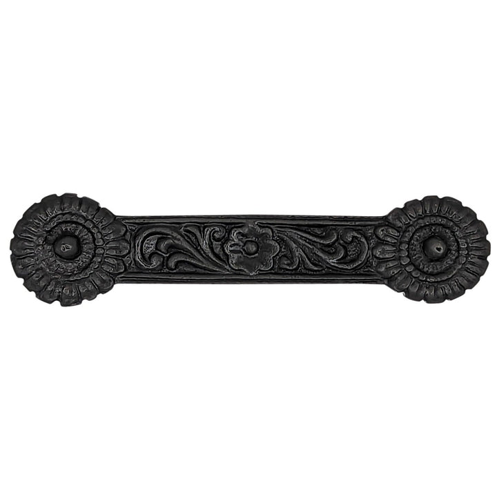 4 1/4 Inch Overall (3 3/8 Inch c-c) Solid Brass Unique Circle Pull Handle COPPER MOUNTAIN HARDWARE