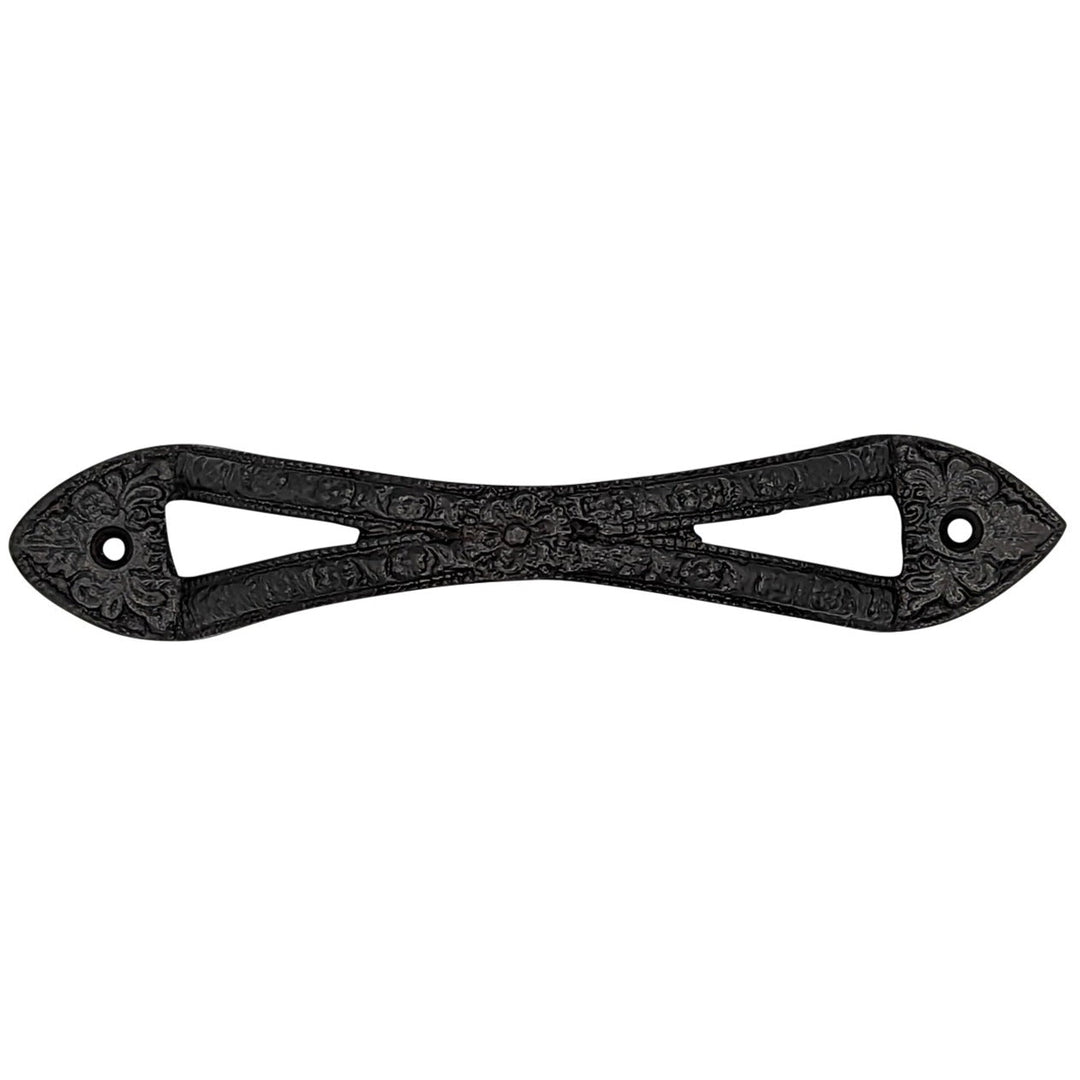 6 Inch (4 3/5 Inch C-C) Floral Style Cabinet or Furniture Pull Handle COPPER MOUNTAIN HARDWARE