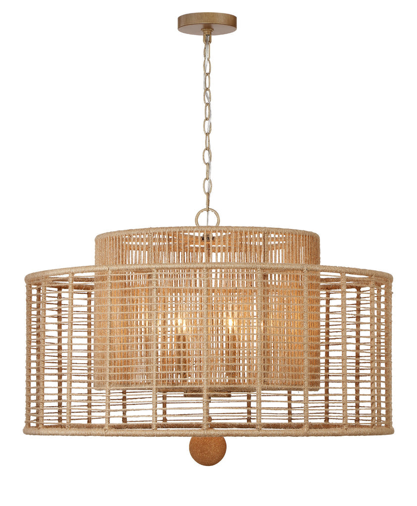 Crystorama Crystorama Jayna 8 Light Burnished Silver Chandelier