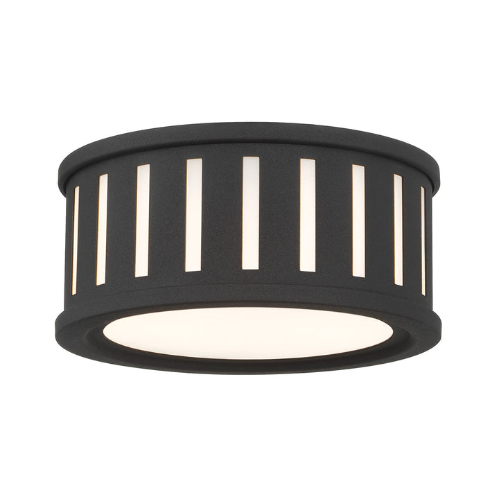 Crystorama Crystorama Kendal 2 Light Black Forged Flush Mount 
