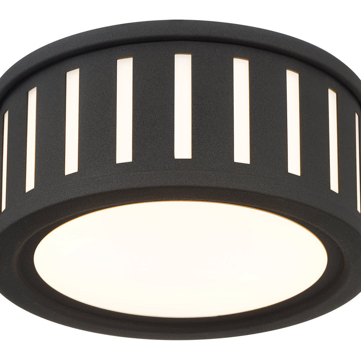 Crystorama Crystorama Kendal 2 Light Black Forged Flush Mount 
