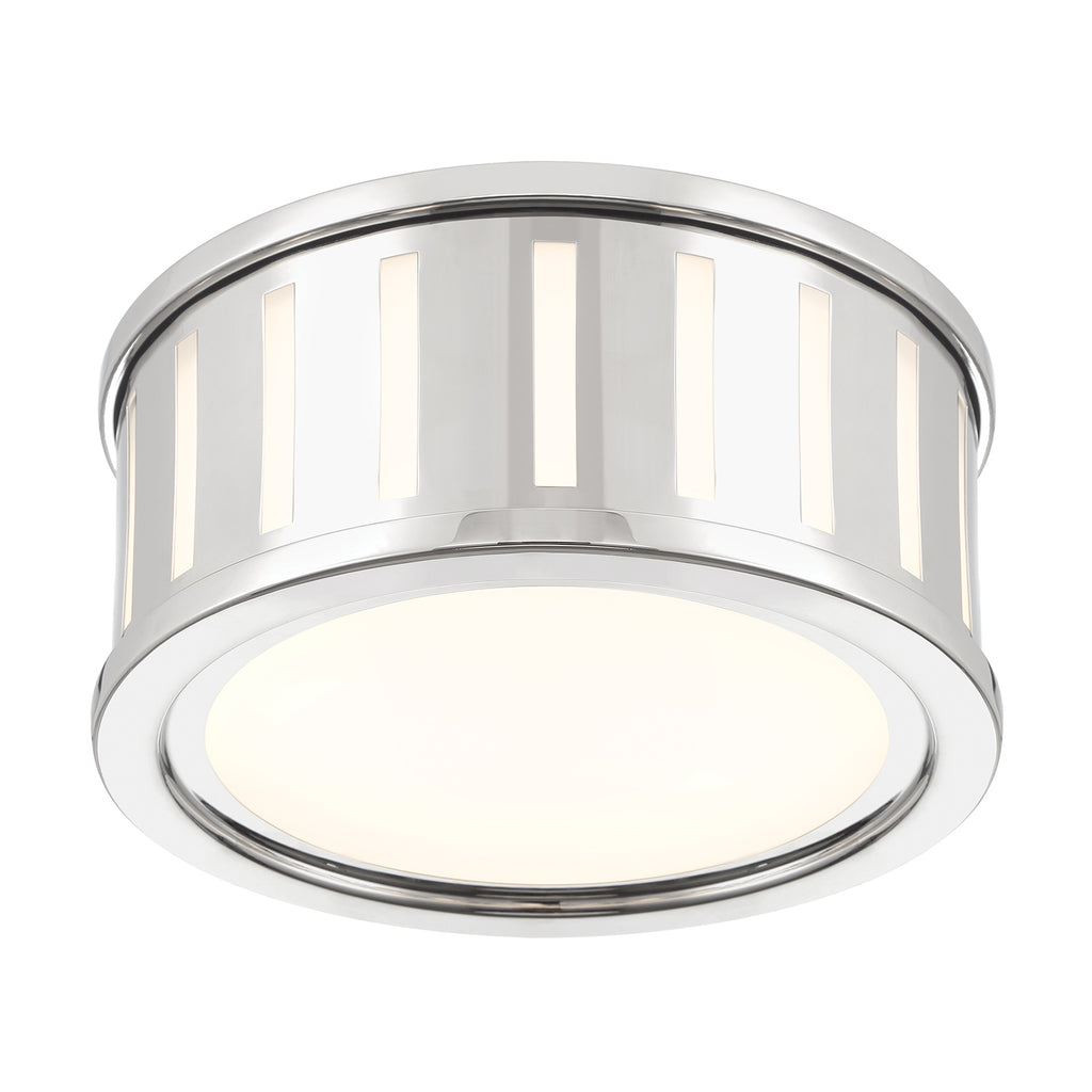 Crystorama Crystorama Kendal 2 Light Polished Nickel Flush Mount 
