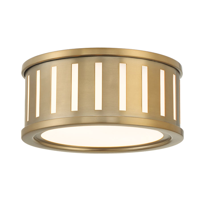 Crystorama Crystorama Kendal 2 Light Vibrant Gold Flush Mount 
