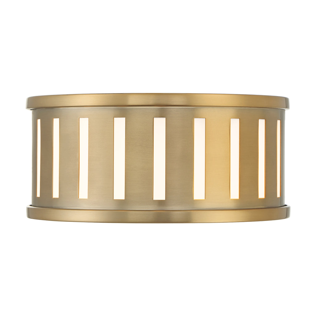 Crystorama Crystorama Kendal 2 Light Vibrant Gold Flush Mount 
