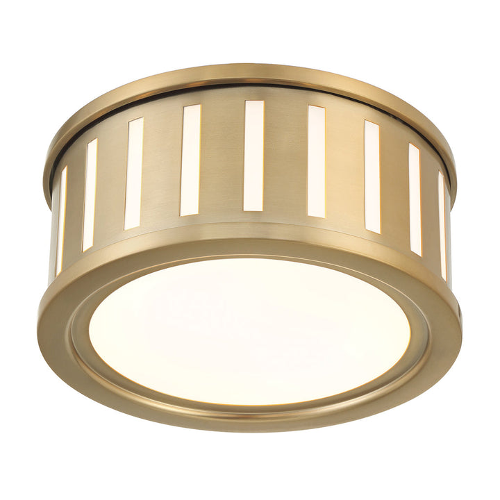 Crystorama Crystorama Kendal 2 Light Vibrant Gold Flush Mount 
