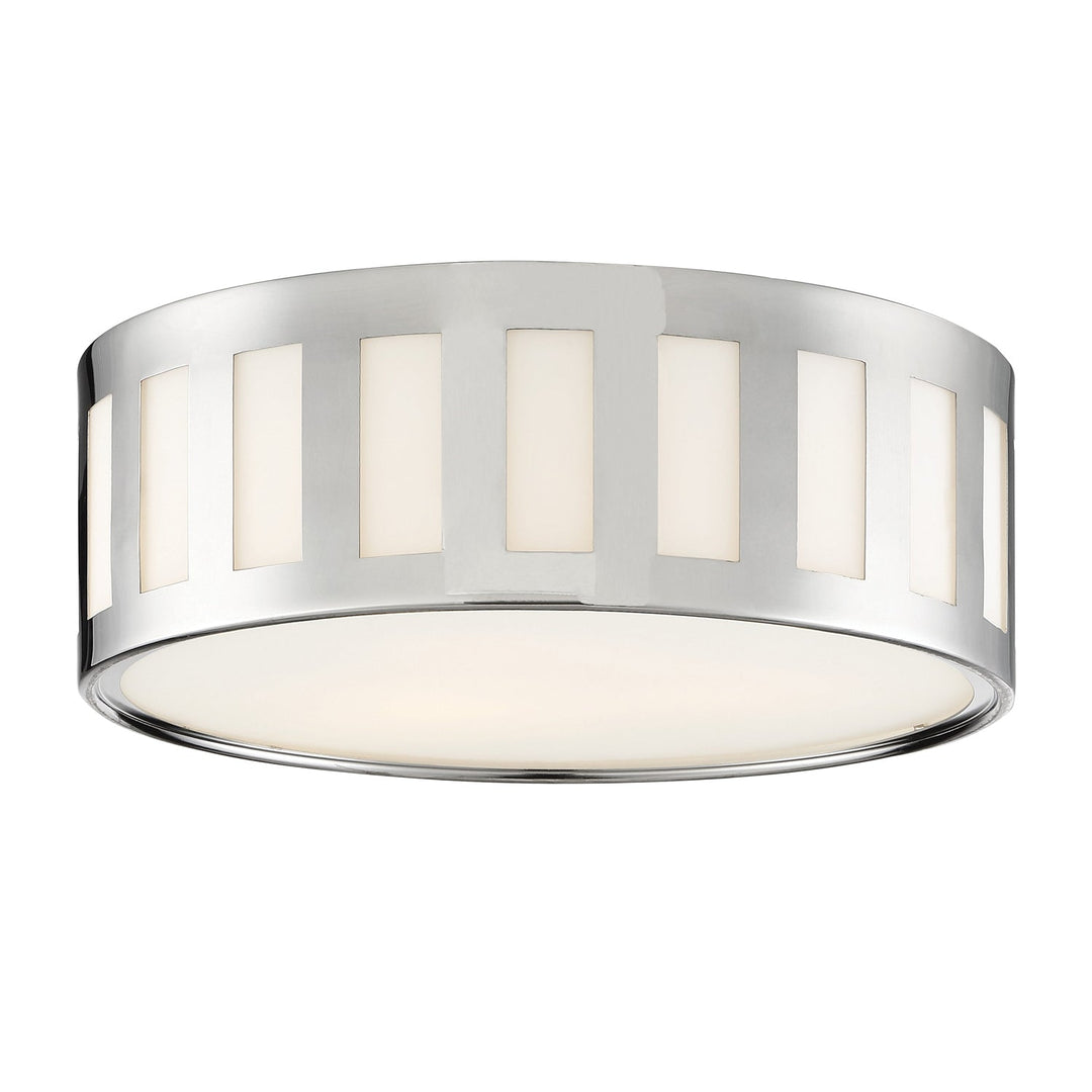 Crystorama Crystorama Kendal 3 Light Polished Nickel Flush Mount