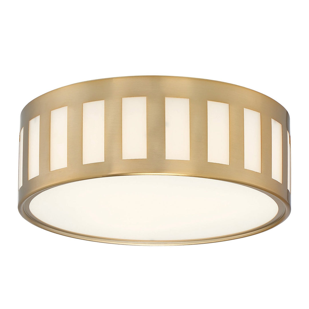 Crystorama Crystorama Kendal 3 Light Vibrant Gold Flush Mount