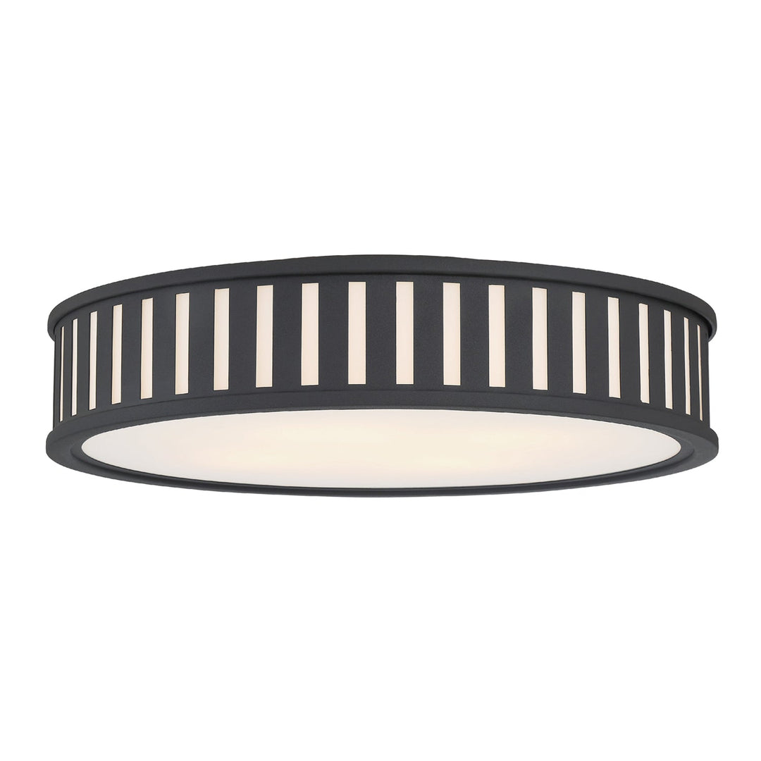 Crystorama Crystorama Kendal 4 Light Black Forged Flush Mount