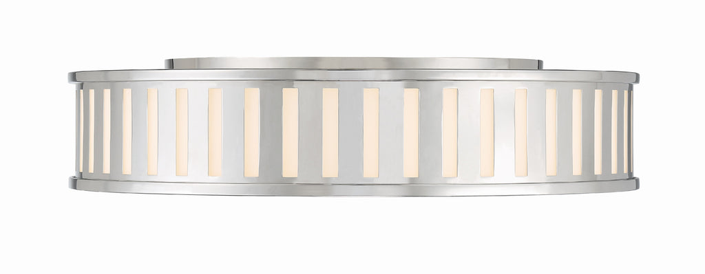 Crystorama Crystorama Kendal 4 Light Polished Nickel Flush Mount