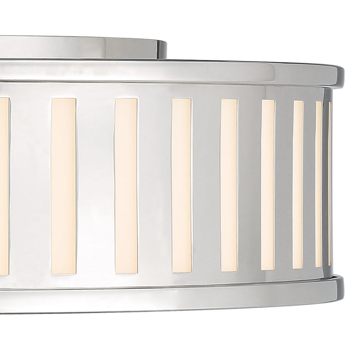 Crystorama Crystorama Kendal 4 Light Polished Nickel Flush Mount