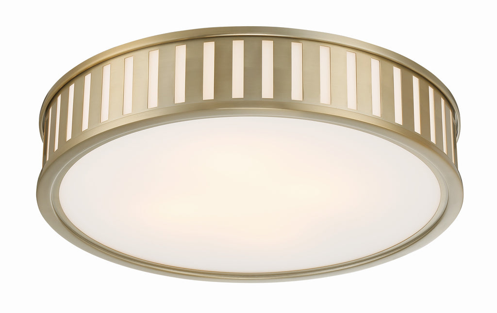 Crystorama Crystorama Kendal 4 Light Vibrant Gold Flush Mount