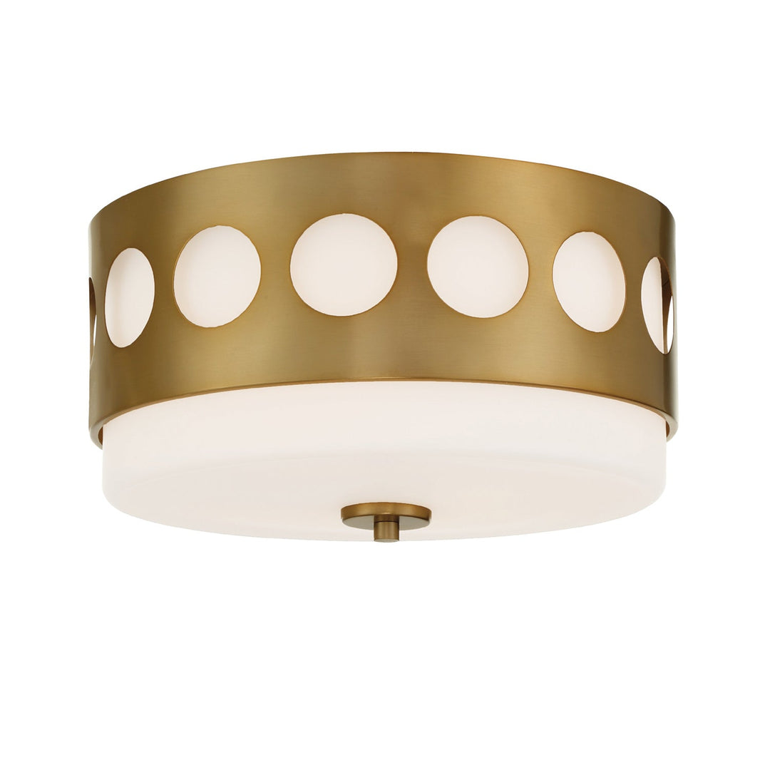 Crystorama Crystorama Kirby 2 Light Vibrant Gold Flush Mount