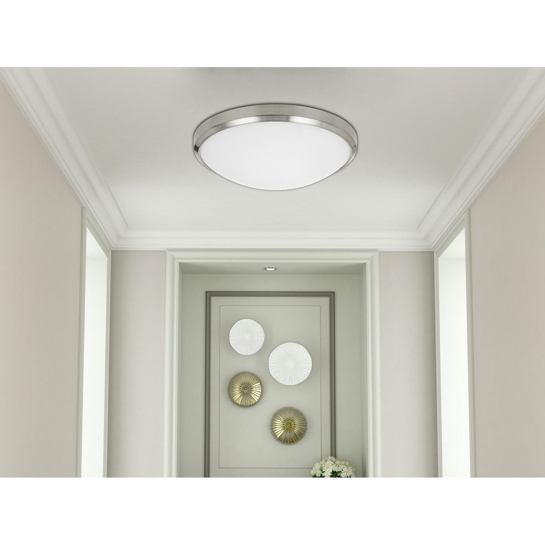 INTEGRATED LED 25W, 2000 LUMEN, 80 CRI, DIMMABLE CEILING FLUSH MOUNT WITH GLASS DIFFUSER Cal Lighting