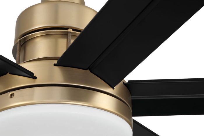 ##Antique Hardware## 80" Mondo in Satin Brass w/ Flat Black Blades