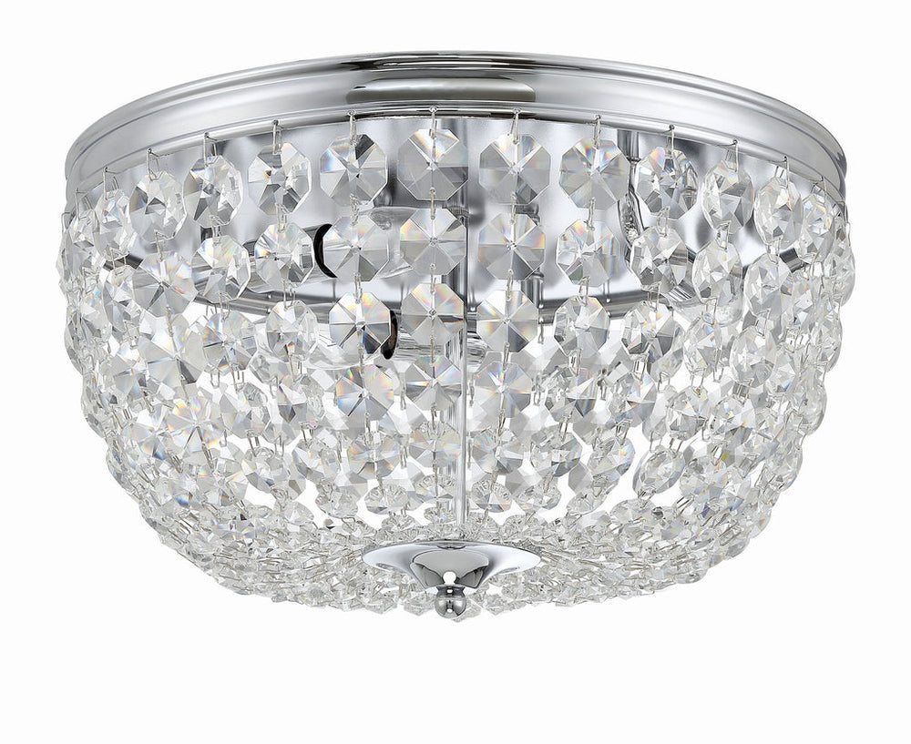 Crystorama Crystorama Nola 3 Light Polished Chrome Flush Mount