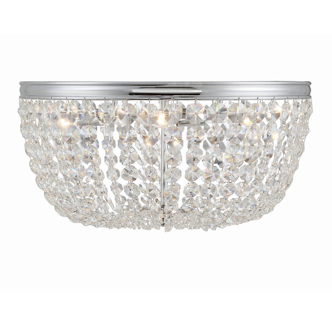 Crystorama Crystorama Nola 5 Light Polished Chrome Flush Mount