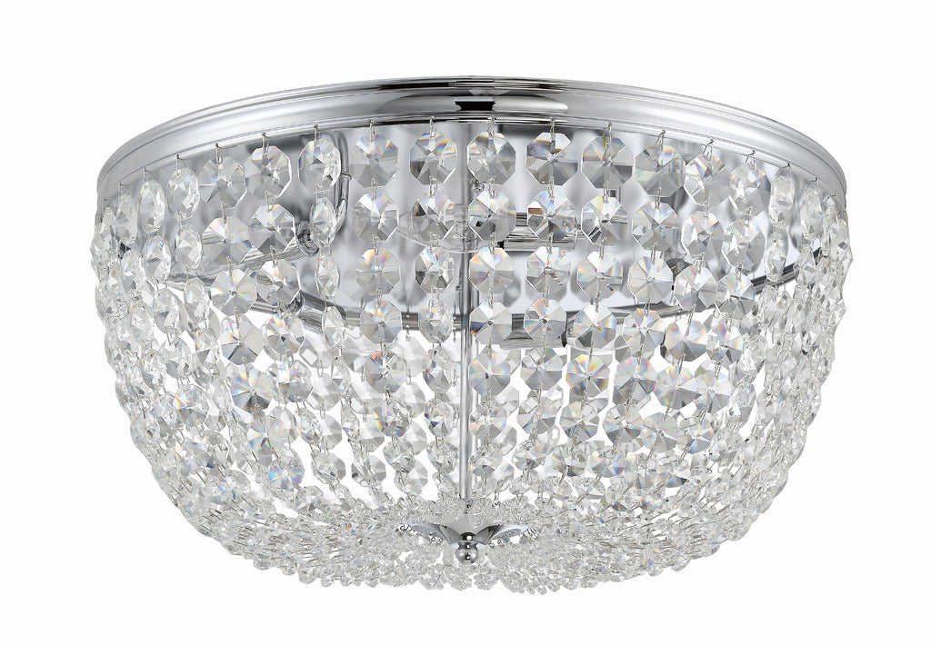 Crystorama Crystorama Nola 5 Light Polished Chrome Flush Mount