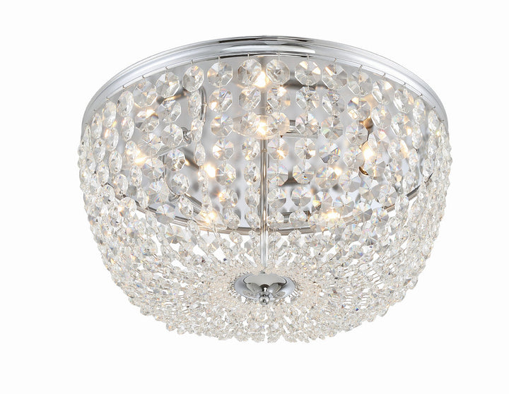 Crystorama Crystorama Nola 5 Light Polished Chrome Flush Mount