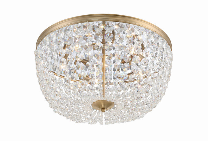 Crystorama Crystorama Nola 5 Light Vibrant Gold Flush Mount