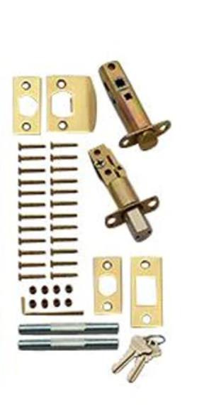 Quaker Style Double-Door Deadbolt Entryway Set (Several Finish Options) COPPER MOUNTAIN HARDWARE