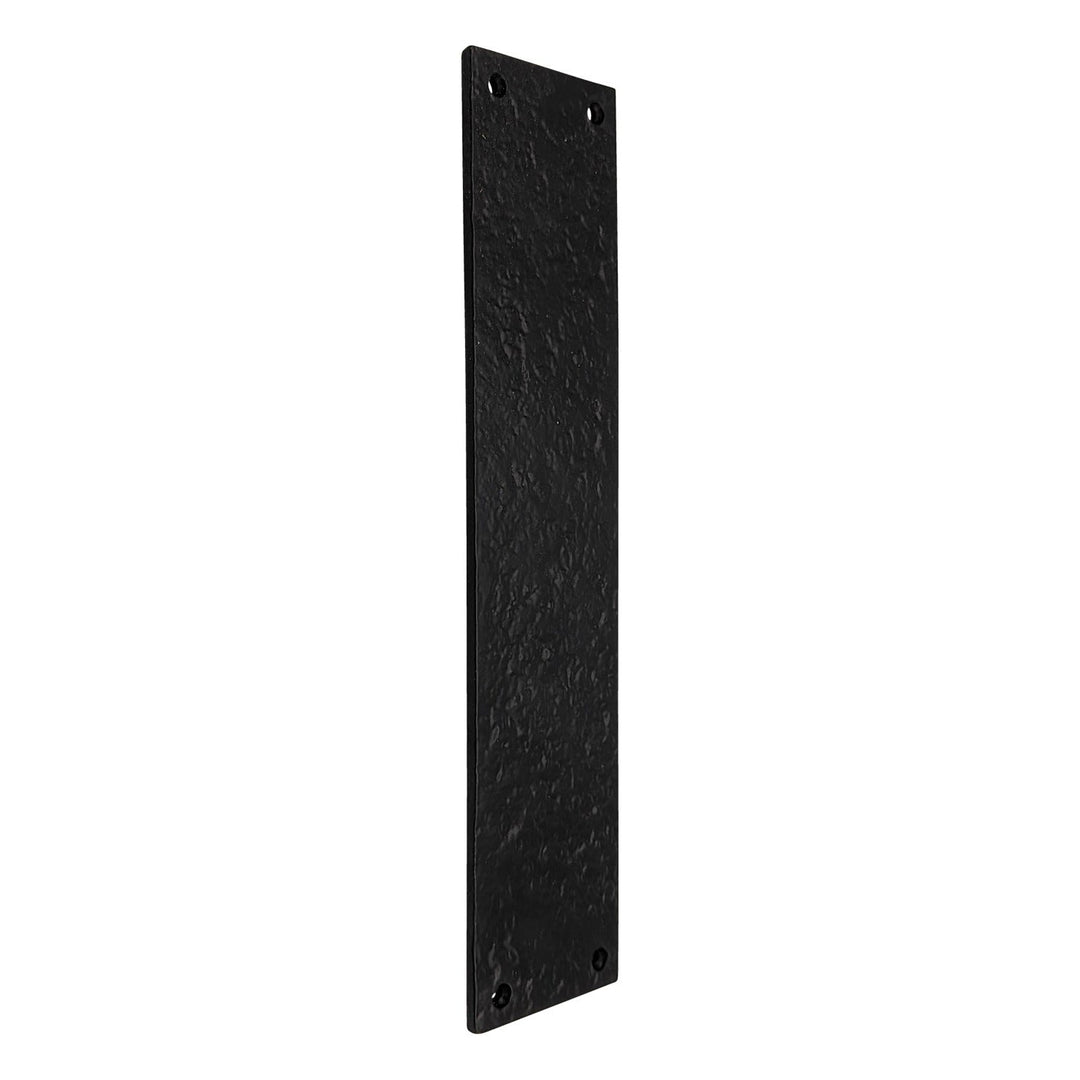 12 Inch Solid Rough Iron Push Plate COPPER MOUNTAIN HARDWARE