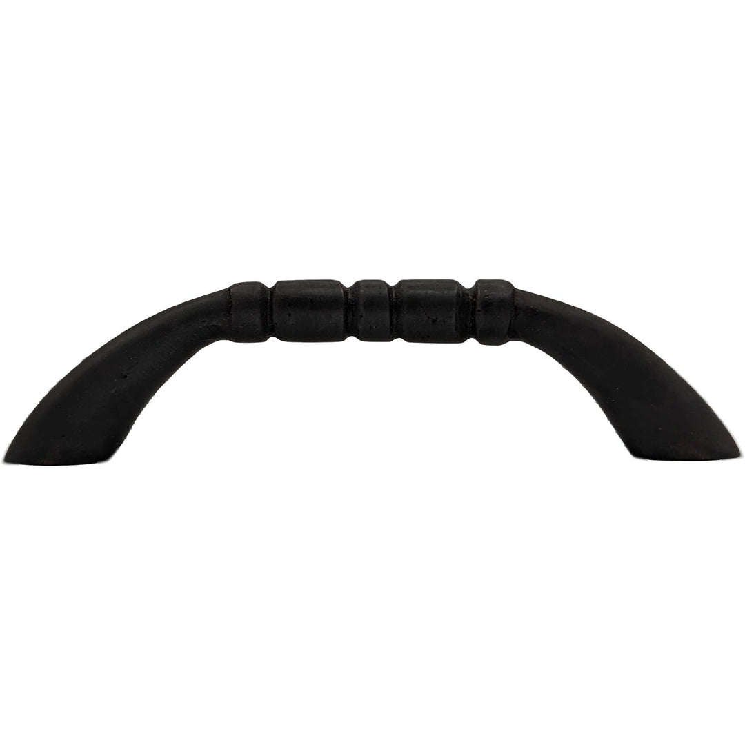 3 1/2 Inch Overall (3 Inch c-c) Solid Brass Traditional Pull COPPER MOUNTAIN HARDWARE