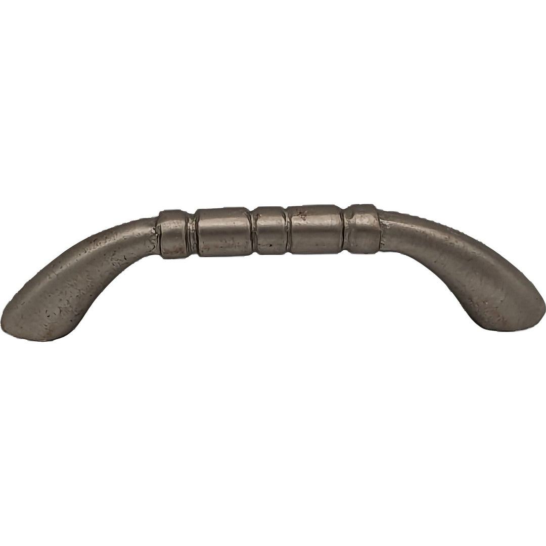 3 1/2 Inch Overall (3 Inch c-c) Solid Brass Traditional Pull COPPER MOUNTAIN HARDWARE