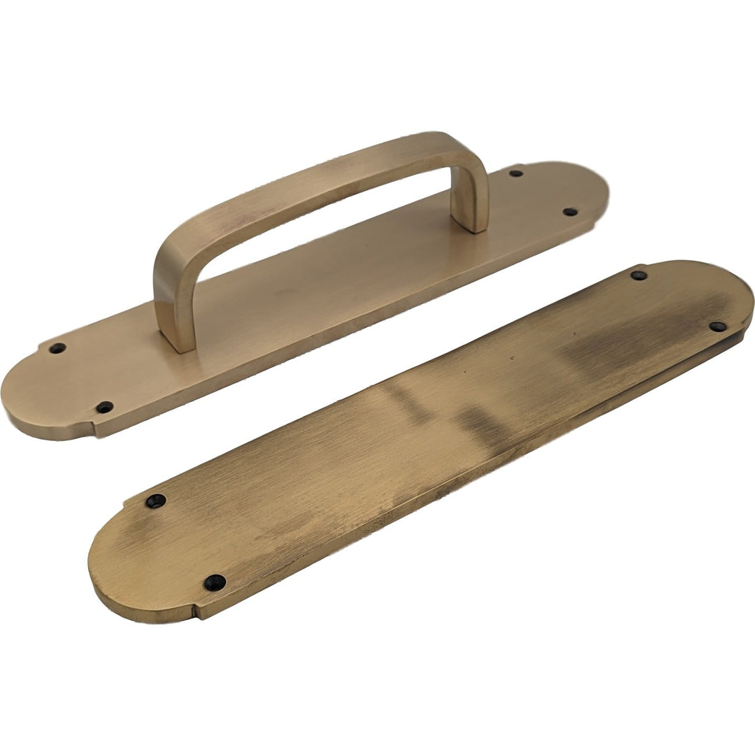 12 Inch Traditional Style Door Push and Pull Plate Set COPPER MOUNTAIN HARDWARE