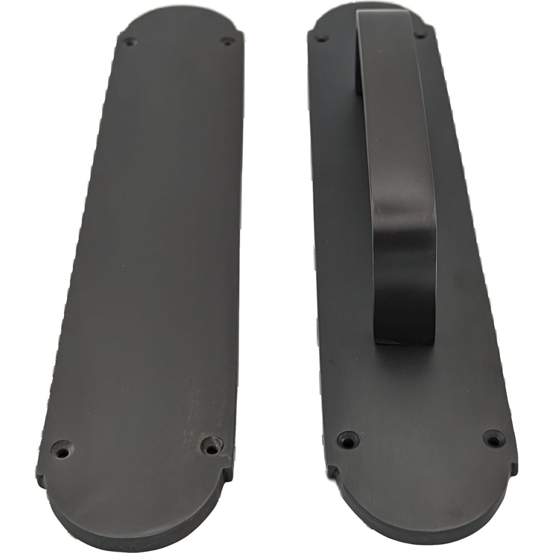 12 Inch Traditional Style Door Push and Pull Plate Set COPPER MOUNTAIN HARDWARE