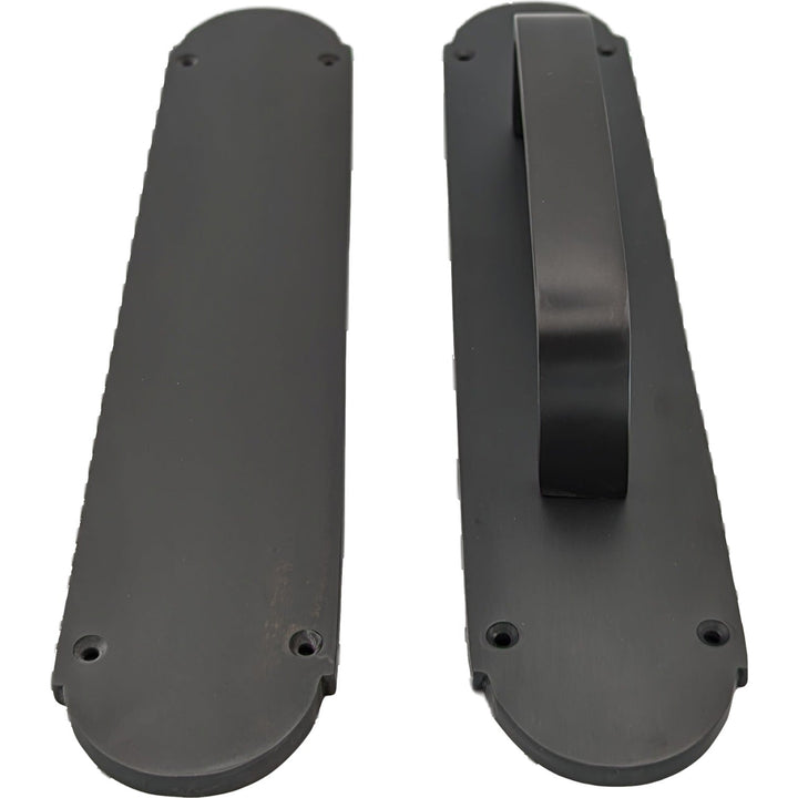 12 Inch Traditional Style Door Push and Pull Plate Set COPPER MOUNTAIN HARDWARE