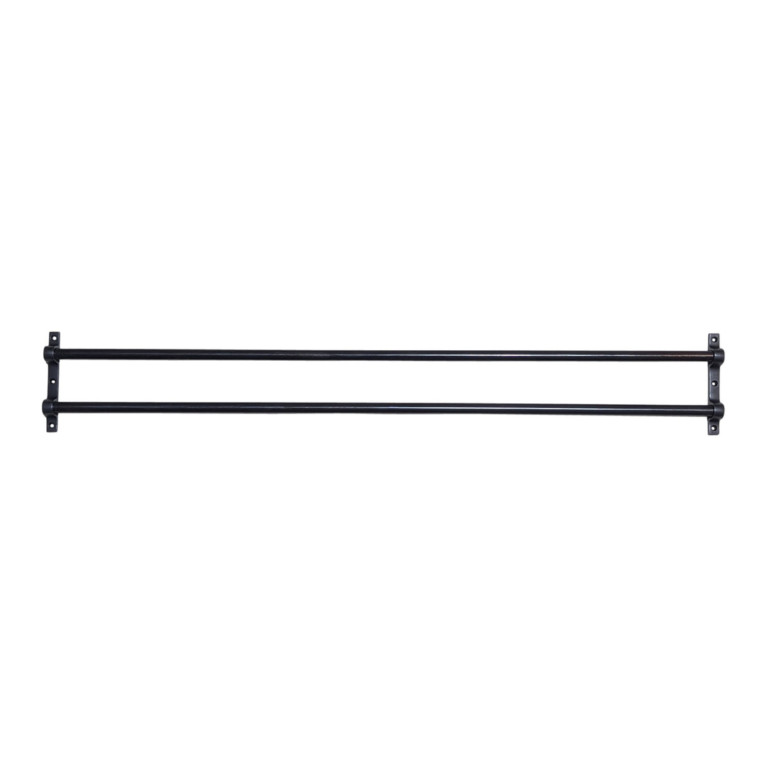 COPPER MOUNTAIN HARDWARE 36 Inch Solid Brass Double Push Bar (Oil Rubbed Bronze Finish)