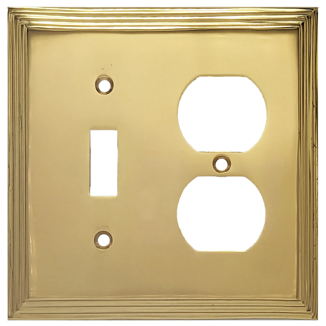 COPPER MOUNTAIN HARDWARE Kingston Classic Stepped Wall Plate (Polished Brass)