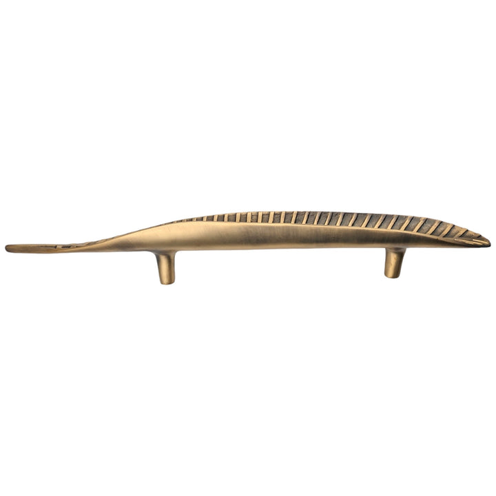 24 1/2 inch (12 inch c-c) Artistic Frond Oversize Pull (Several Finishes Available) COPPER MOUNTAIN HARDWARE