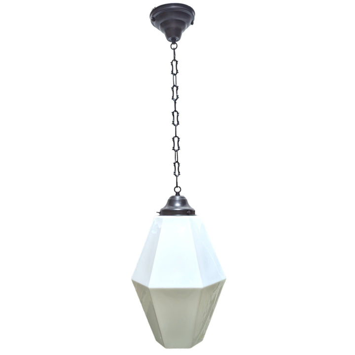 38 1/2 Inch Manhattan Skyscraper Prism Style Chain Light (Black Bronze Finish) COPPER MOUNTAIN HARDWARE