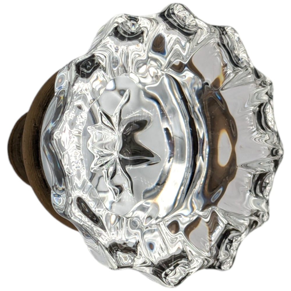 COPPER MOUNTAIN HARDWARE Fluted Crystal Spare Knob Set (Antique Brass)