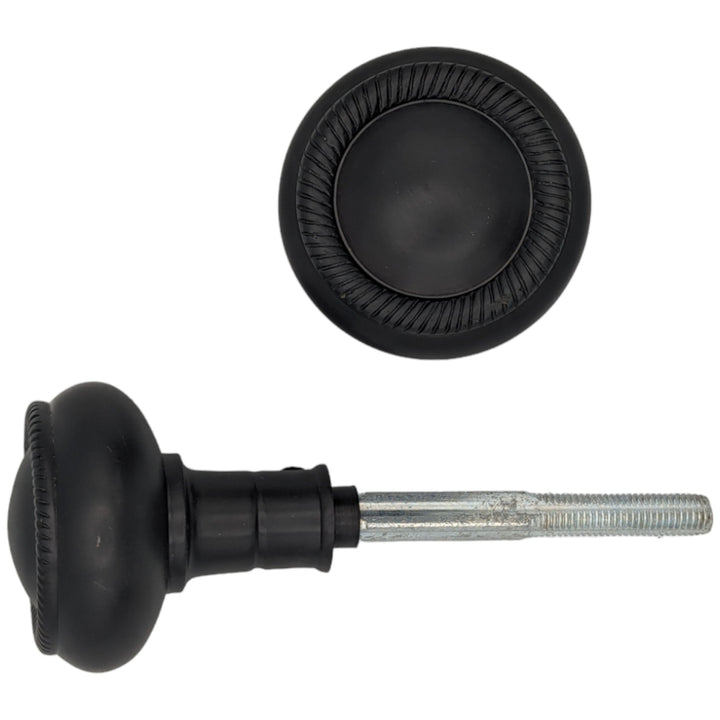 Georgian Roped Solid Brass Spare Door Knob Set (Several Finishes Available) COPPER MOUNTAIN HARDWARE