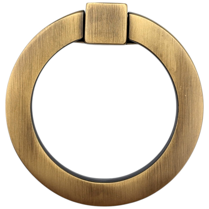 3 Inch Mission Style Solid Brass Drawer Ring Pull (Several Finishes Available)