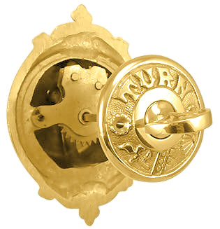 Brass Eastlake Mechanical Twist Door Bell 5 3/8 Inch Eastlake Doorbell (Polished Brass Finish)