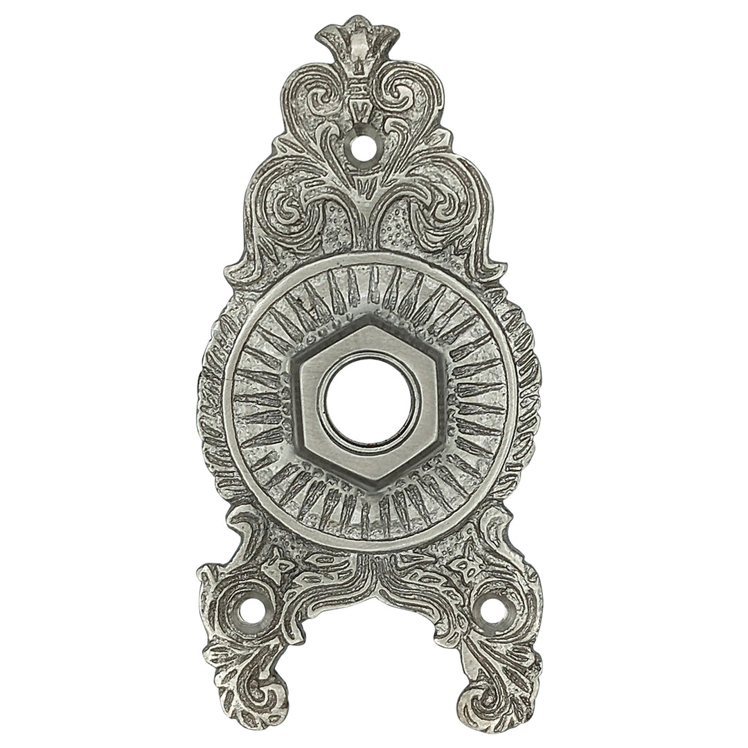 COPPER MOUNTAIN HARDWARE Solid Brass Ornate Rosette (Brushed Nickel Finish)