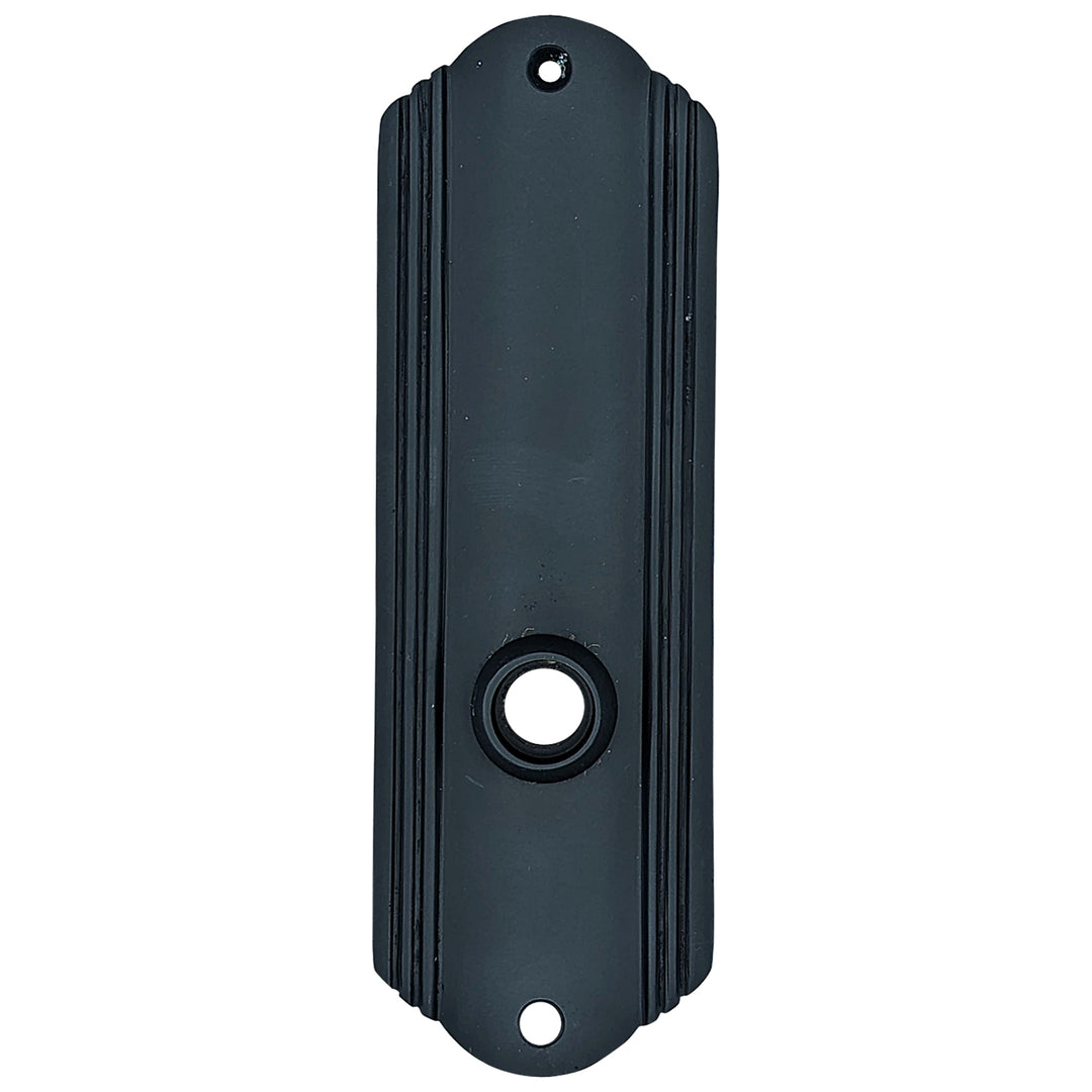 COPPER MOUNTAIN HARDWARE 7 Inch Solid Brass Art Deco Door Back Plate (Oil Rubbed Bronze Finish)