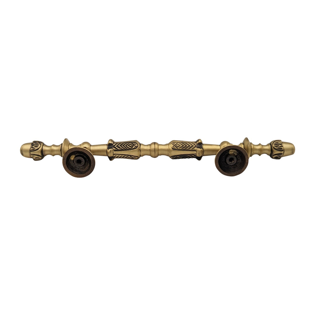 11 3/4 Inch (6 Inch C-C) Solid Brass French Empire Door Pull COPPER MOUNTAIN HARDWARE