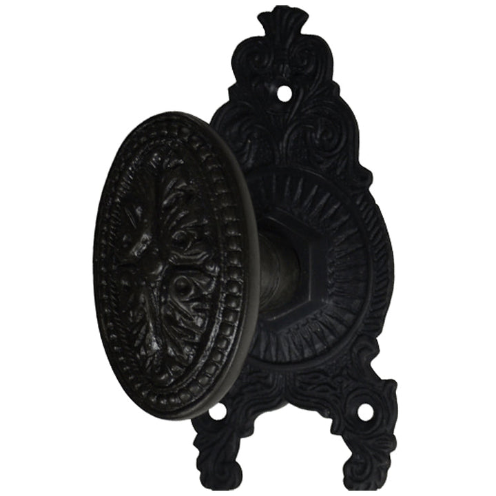 ##Antique Hardware## Ornate Victorian Rosette Door Set with Avalon Oval Door Knobs (Several Finishes Available)