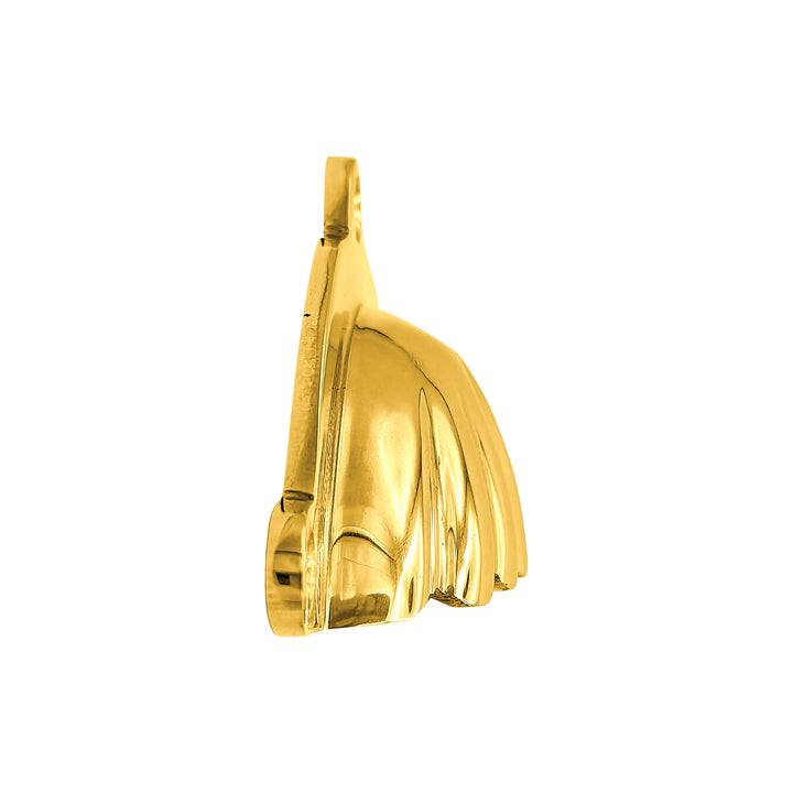 4 Inch Overall (3 1/2 Inch c-c) Solid Brass Scalloped Style Cup Pull