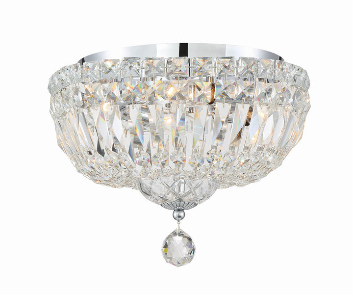 Crystorama Crystorama Roslyn 3 Light Polished Chrome Flush Mount