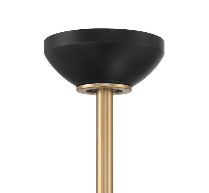 ##Antique Hardware## 24" The Reserve 32 in Flat Black/Satin Brass w/ Flat Black Blades