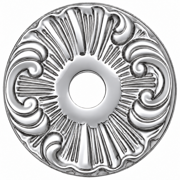 Romanesque Solid Brass Rosette Plates (Several Finishes Available)