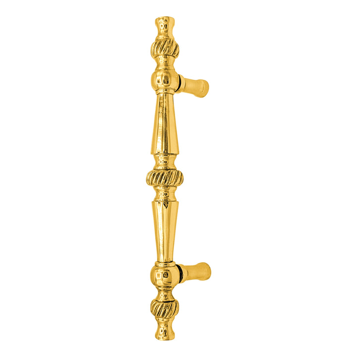6 1/2 Inch Overall (4 Inch c-c) Solid Brass Georgian Pull (Several Finishes Available)