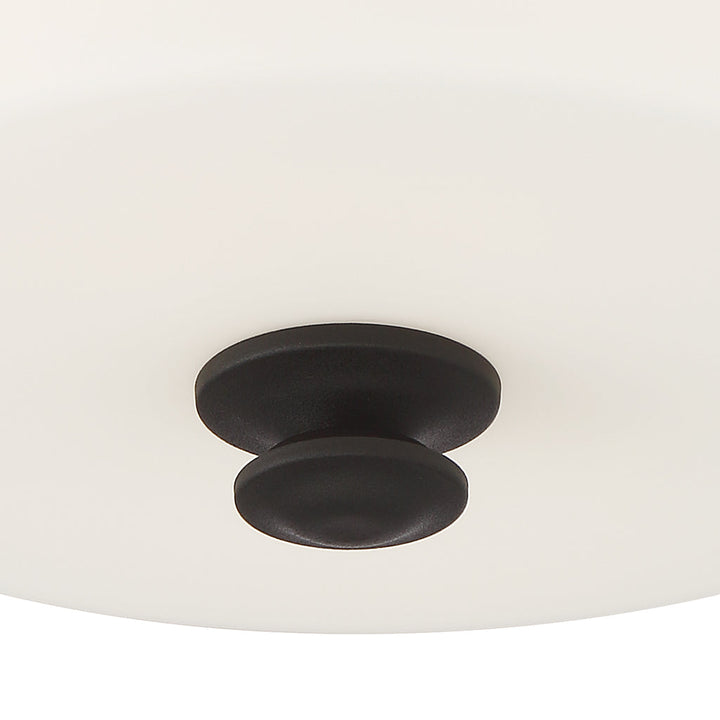 Crystorama Crystorama Travis 2 Light Black Forged Semi Flush Mount